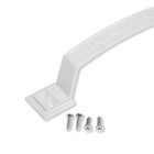 Ручка-скоба дверная, белая - Фото 4