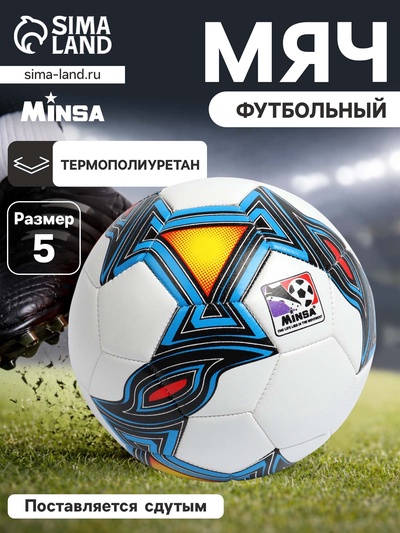 Футбольный мяч MINSA, машинная сшивка, 32 панели, р. 5, TPU
