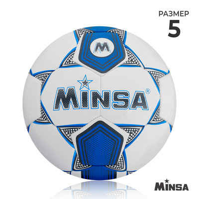 Футбольный мяч MINSA, машинная сшивка, 32 панели, р. 5, TPU