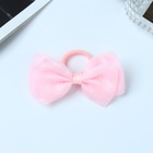 Бант для волос на резинке бант «Умница», полоска, розовый - Фото 1