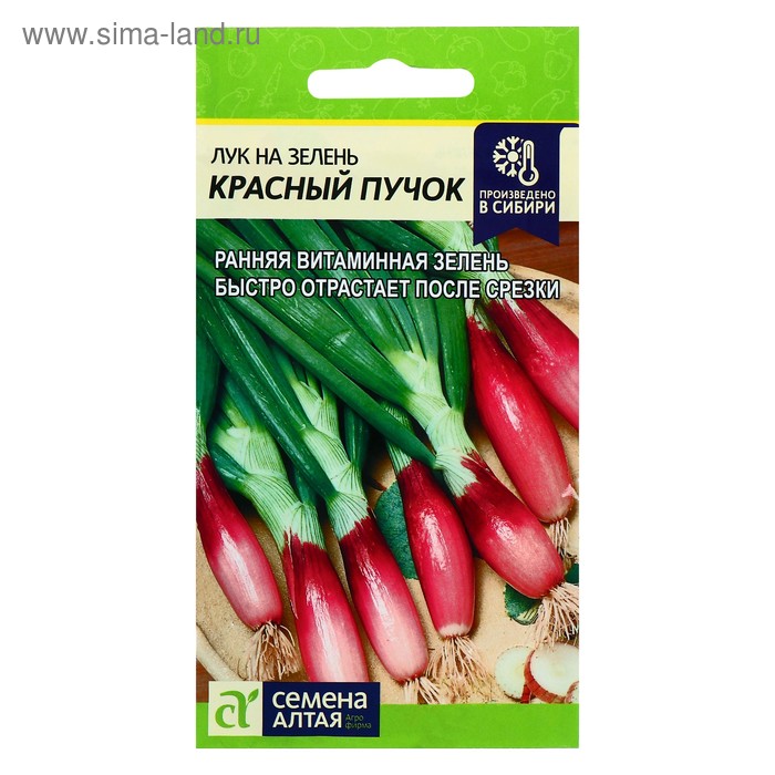 Семена Лук на зелень «Красный пучок», цветной пакет, 0.3 г - Фото 1