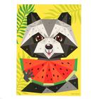 Аппликация полигональная для детей «Енотик», набор для творчества - Фото 2