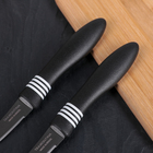 Набор ножей для овощей 10 см Tramontina Cor & Cor, 2 шт, цвет черный, на блистере - Фото 4
