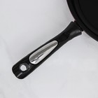 Сковорода Grandis, 26×5,5 см, стеклянная крышка, пластиковая ручка, антипригарное покрытие, цвет бордовый - Фото 4