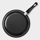 Набор сковородок «Жаклин», набор 3 шт.: 20/25/30×4 см, антипригарное покрытие, углеродистая сталь, чёрные - Фото 14