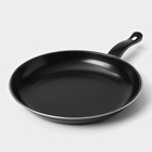 Набор сковородок «Жаклин», набор 3 шт.: 20/25/30×4 см, антипригарное покрытие, углеродистая сталь, чёрные - Фото 16