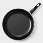 Набор сковородок «Жаклин», набор 3 шт.: 20/25/30×4 см, антипригарное покрытие, углеродистая сталь, чёрные - Фото 17