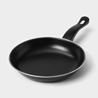 Набор сковородок «Жаклин», набор 3 шт.: 20/25/30×4 см, антипригарное покрытие, углеродистая сталь, чёрные - Фото 6