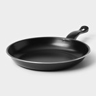 Набор сковородок «Жаклин», набор 3 шт.: 20/25/30×4 см, антипригарное покрытие, углеродистая сталь, чёрные - Фото 10