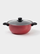 Набор посуды Promo Stone violet: кастрюля 3 л, d=24 см, ковш 1.3 л, сковорода d=24 см, крышки 2 шт., антипригарное покрытие, бордовый - Фото 2