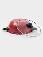 Набор посуды Promo Stone violet: кастрюля 3 л, d=24 см, ковш 1.3 л, сковорода d=24 см, крышки 2 шт., антипригарное покрытие, бордовый - Фото 4