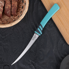 Нож овощной 12,5 см Tramontina Amalfi, цвет бирюзовый. в блистере - Фото 1
