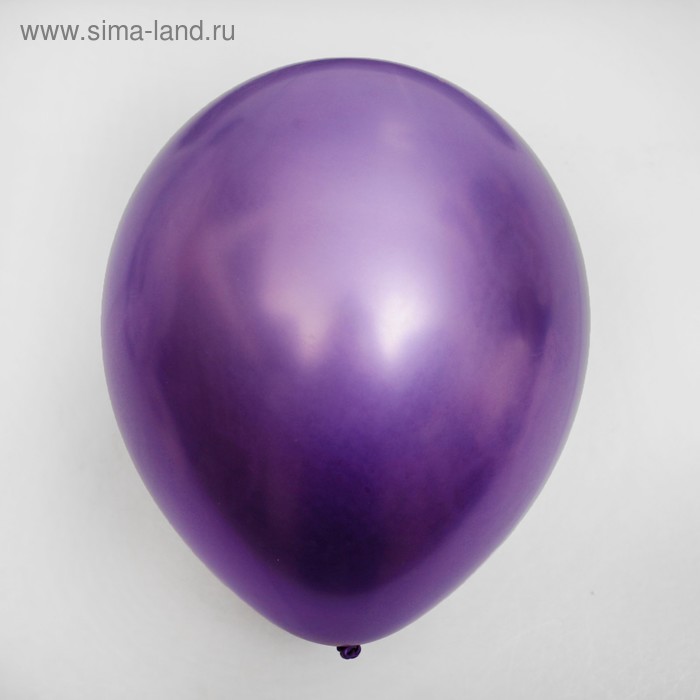 Шар латексный 12" "Хром", металл, набор 4 шт, цвет фиолетовый - Фото 1