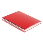 Записная книжка А6, 80 листов в клетку на гребне "Красный. Неон", пластиковая обложка, блок 80 г/м², красная - Фото 2