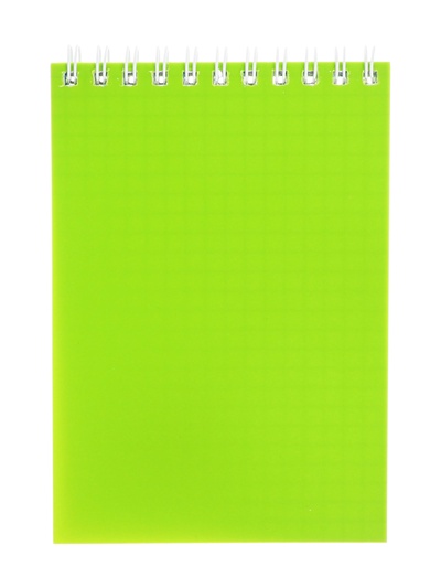 Блокнот А6, 80 листов в клетку на гребне «Зелёный. Неон», пластиковая обложка