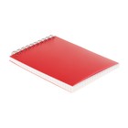 Блокнот А6, 80 листов в клетку на гребне "Красный. Неон", пластиковая обложка, блок офсет - Фото 2