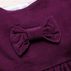 Сарафан вельветовый для девочки MINAKU "Бантик", рост 86-92 см, цвет фиолетовый - Фото 6