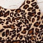 Сарафан вельветовый для девочки MINAKU "Леопард", рост 80-86 см, цвет бежевый/коричневый - Фото 6