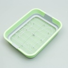 Туалет «Мур-мяу» для кошек, с сеткой, 33×25×7 см, зелёный - Фото 4