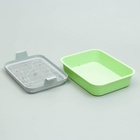 Туалет «Мур-мяу» для кошек, с сеткой, 33×25×7 см, зелёный - Фото 6