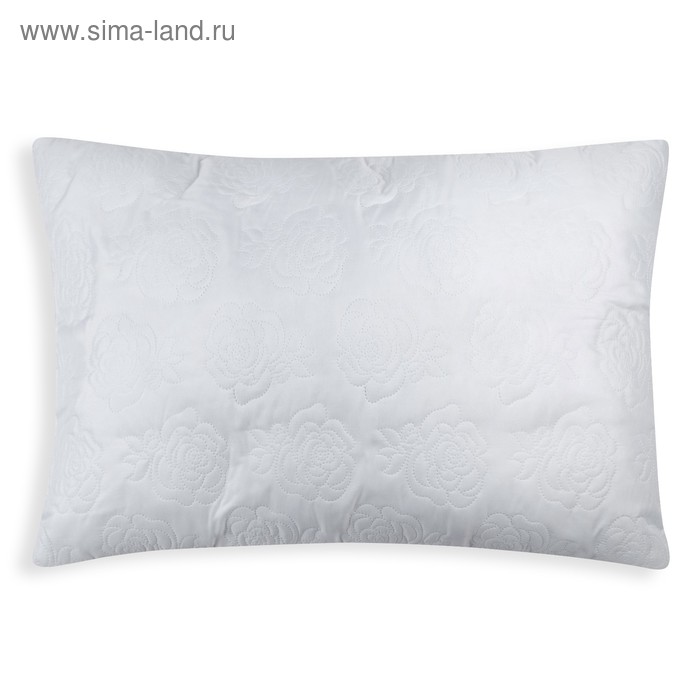 Подушка Роза 50х70 см, белый, полиэфирное волокно, пэ 100% - Фото 1