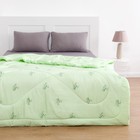 Одеяло Бамбук 172х205 см, полиэфирное волокно 200 гр/м, пэ 100% - фото 318148989
