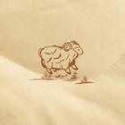 Одеяло Овечья шерсть 140x205 см, полиэфирное волокно 200 гр/м, пэ 100% - Фото 2