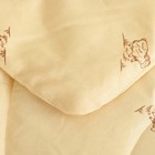 Одеяло Овечья шерсть 140x205 см, полиэфирное волокно 200 гр/м, пэ 100% - Фото 3