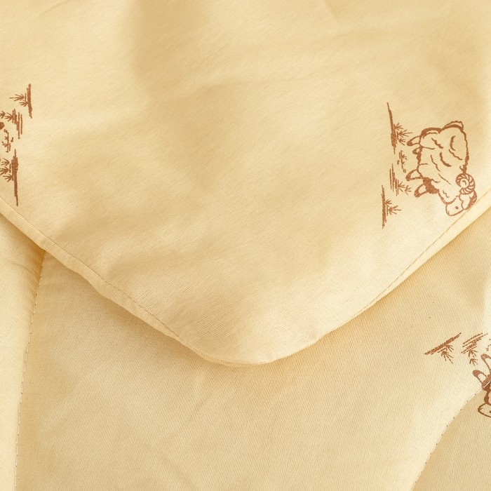 Одеяло Овечья шерсть 140x205 см, полиэфирное волокно 200 гр/м, пэ 100% - фото 1887836172