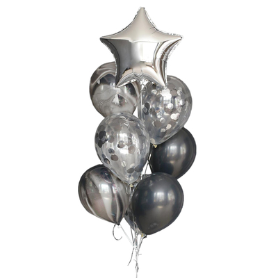 Шары воздушные, набор «На стиле», латекс, фольга, 10 шт.