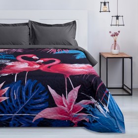 Покрывало «Этель» 1.5 сп Фламинго, 145×210 ±2 см, микрофибра  (артикул 3986285)  большой выбор товаров оптом и в розницу по низким ценам с доставкой