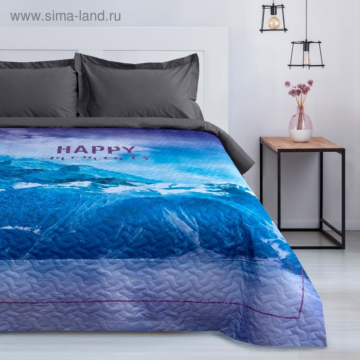 Покрывало "Этель" евро Happy moments, 200х220(+/-2) см, микрофибра - Фото 1