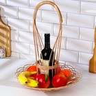Корзина для шампанского и фруктов, 29×43 см, ива - фото 8764828