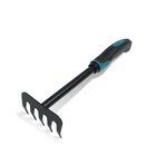 Грабли малые, прямые, 5 зубцов, длина 28.5 см, металл, эргономичная прорезиненная ручка, Greengo - Фото 6