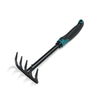 Грабли малые, прямые, 5 зубцов, длина 28.5 см, металл, эргономичная прорезиненная ручка, Greengo - Фото 7