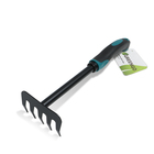 Грабли малые, прямые, 5 зубцов, длина 28.5 см, металл, эргономичная прорезиненная ручка, Greengo - Фото 9