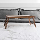 Столик для завтрака "Ренессанс", 50 х 30 см, массив ясеня, цвет темный орех - Фото 2