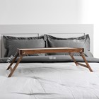 Столик для завтрака "Ренессанс", 60 х 40 см, массив ясеня, цвет темный орех - Фото 2