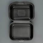 Ланчбокс одноразовый, 19,5×15×7 см, 1 секция, цвет чёрный - Фото 4