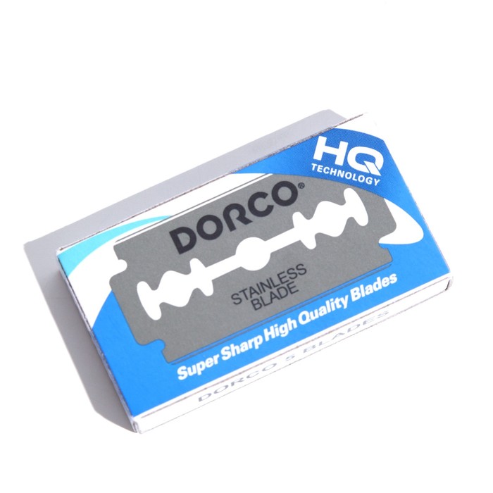 Двусторонние лезвия Dorco ST-300, 5 шт. в упаковке