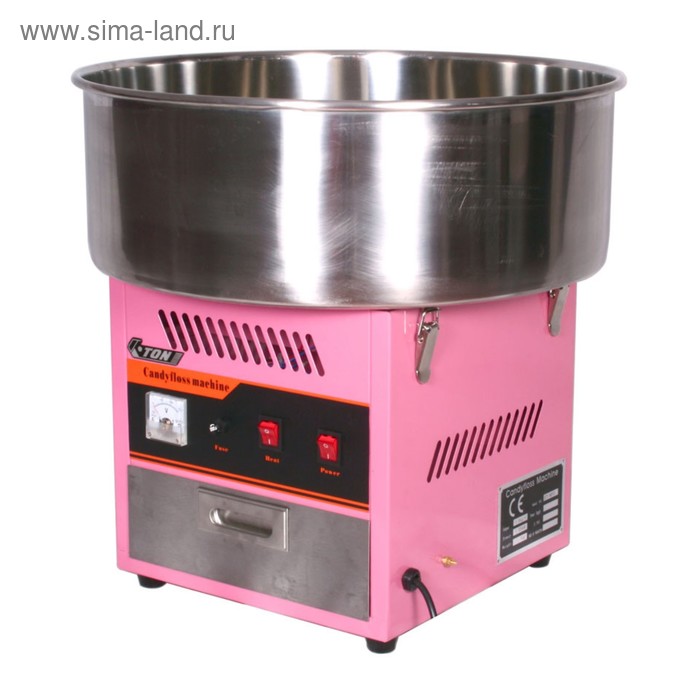 УЦЕНКА Аппарат для сахарной ваты Gastrorag WY-MF01, до 3 кг/ч, d=520 мм, ТЭН, розовый - Фото 1