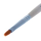 Кисть нейлон № 1, плоская, деревянная ручка - Фото 3