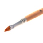 Кисть для рисования, нейлон, № 3, плоская, деревянная ручка, международный размер - фото 120040646