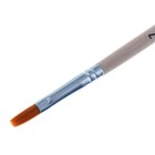 Кисть нейлон № 7, плоская, деревянная ручка - Фото 2