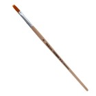 Кисть нейлон № 8, плоская, деревянная ручка - фото 298125597