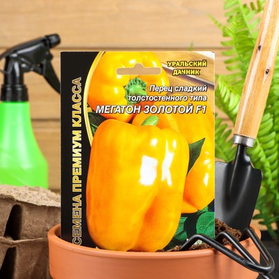 Семена перец сладкий «Мегатон Золотой F1», 12 шт.