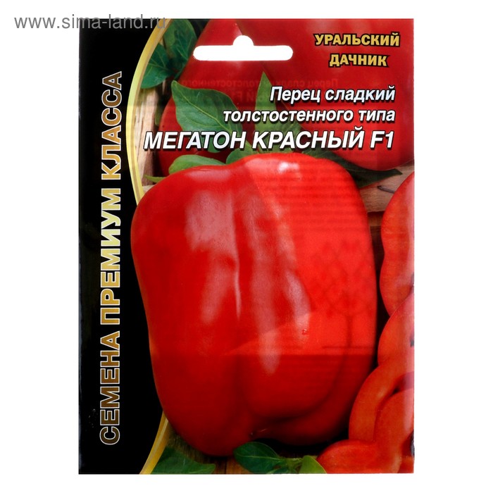 Семена Перец сладкий "Мегатон Красный" F1, 12 шт - Фото 1