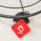 Подставка для цветов на колёсиках Доляна, 35×35×5,5 см, цвет серый - Фото 5