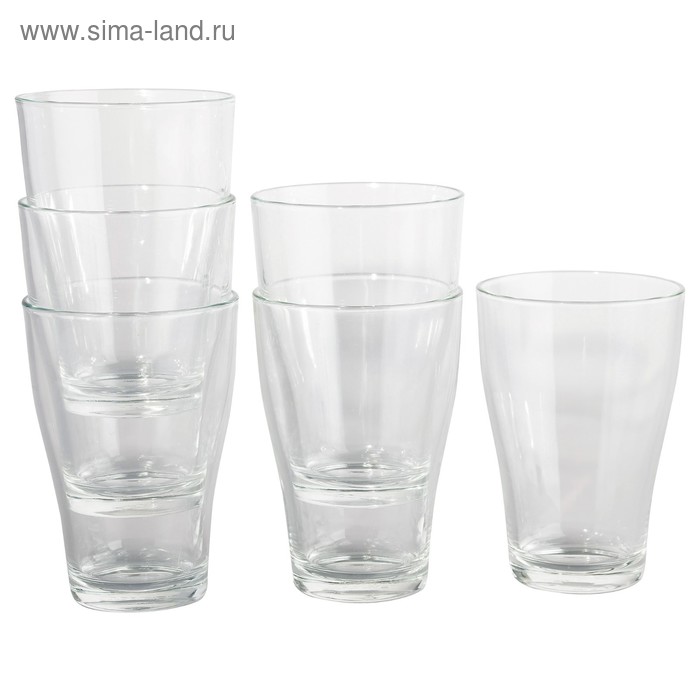 Набор стаканов БЕХЭНДИГ, 6 шт, 300 мл, прозрачное стекло - Фото 1