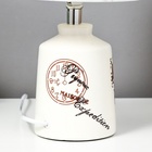 Настольная лампа с абажуром RISALUX «Париж с цветком», Е14 40 Вт, классическая, в спальню, на тумбочку, в гостиную, 20×20×33 см - Фото 11